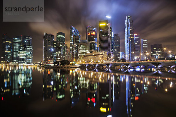 Singapur  Skyline der Stadt