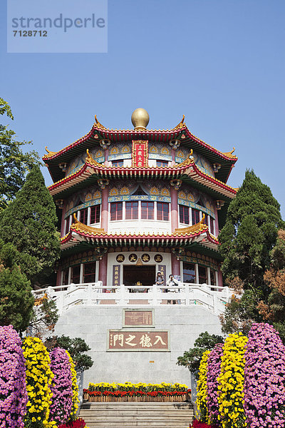 Urlaub  Reise  fünfstöckig  Buddhismus  China  Tempel  Asien  Hongkong  Taoismus  Tourismus