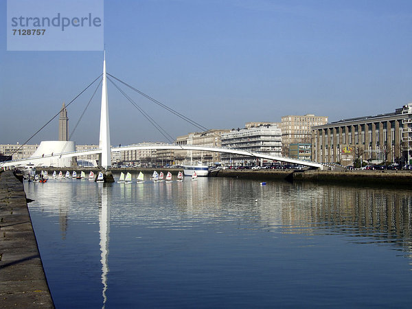 Frankreich  Europa  Brücke  Le Havre  Normandie