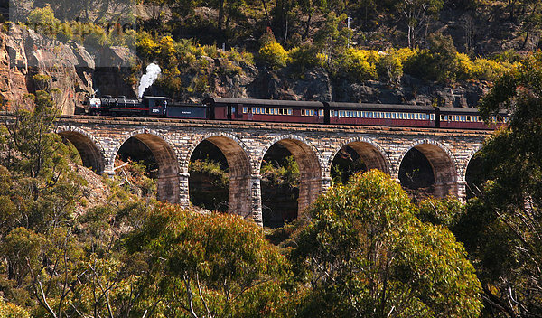 Berg  Reise  Attraktivität  Zuneigung  fahren  Dunst  Tal  Wasserdampf  Geschichte  Brücke  Geländer  Zug  Kohle  Teig  alt  Dampflokomotive  Sydney  Tourismus  Viadukt