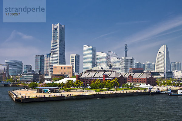 Hafen  Urlaub  Gebäude  Reise  Großstadt  Sehenswürdigkeit  Asien  Japan  Yokohama