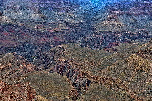 Vereinigte Staaten von Amerika  USA  Nationalpark  Felsbrocken  Arizona  Ansicht  Grand Canyon  Hochebene  South Rim