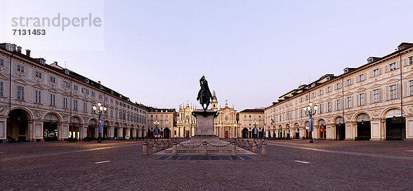 Europa  Winter  Monument  Statue  Piemont  Italien  Platz  Turin