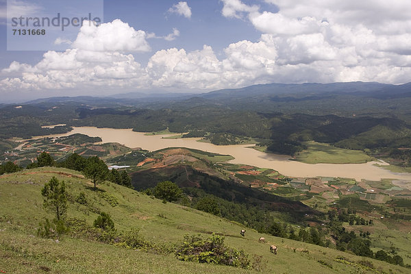 Landschaftlich schön  landschaftlich reizvoll  Berg  Reise  Ziel  Natur  Highlands  Mittelpunkt  Asien  Vietnam  vietnamesisch