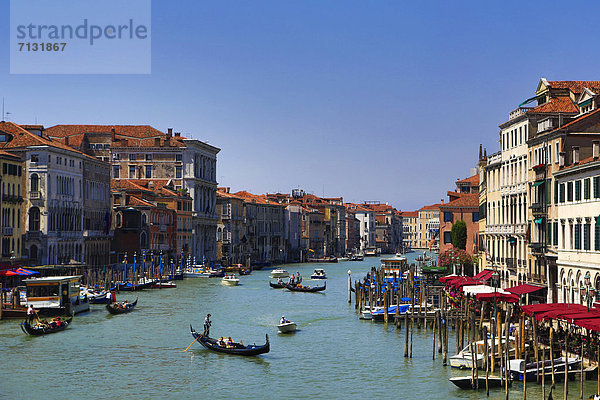 Europa Reise Boot Gondel Gondola UNESCO-Welterbe Italien Tourismus Venedig