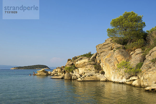 leer  Landschaftlich schön  landschaftlich reizvoll  Europa  Urlaub  Tag  europäisch  Küste  niemand  Reise  Meer  Griechenland