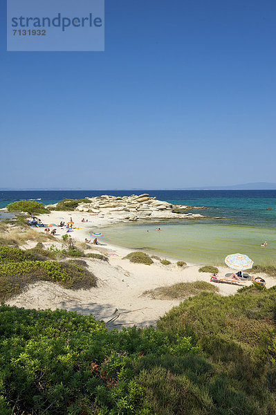 Hochformat  Landschaftlich schön  landschaftlich reizvoll  Europa  Urlaub  Tag  europäisch  Strand  Küste  Reise  Meer  Sandstrand  Griechenland
