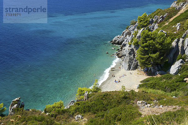 Landschaftlich schön  landschaftlich reizvoll  Europa  Mensch  Urlaub  Tag  Menschen  europäisch  Strand  Küste  Reise  Meer  Natur  Europäer  Sandstrand  Griechenland