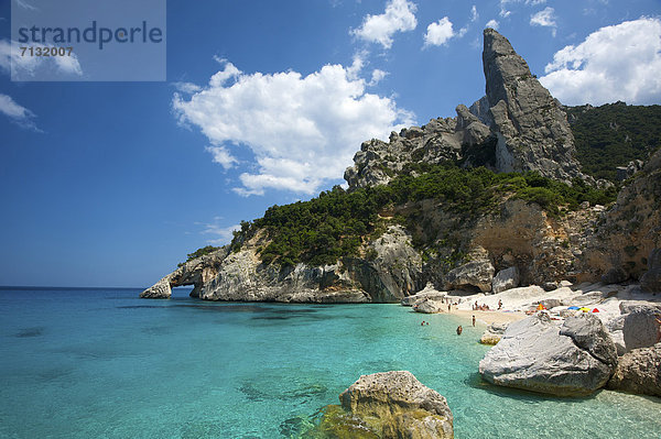 Landschaftlich schön landschaftlich reizvoll Europa Tag europäisch Küste Meer Natur Insel Sardinien Italien Mittelmeer