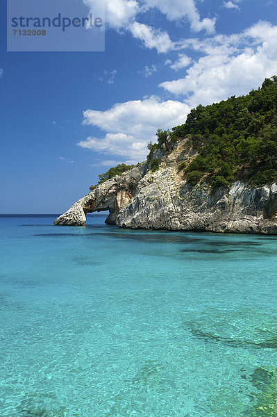 Hochformat Landschaftlich schön landschaftlich reizvoll Europa Tag europäisch Strand Küste Meer Natur Insel Sardinien Sandstrand Italien Mittelmeer
