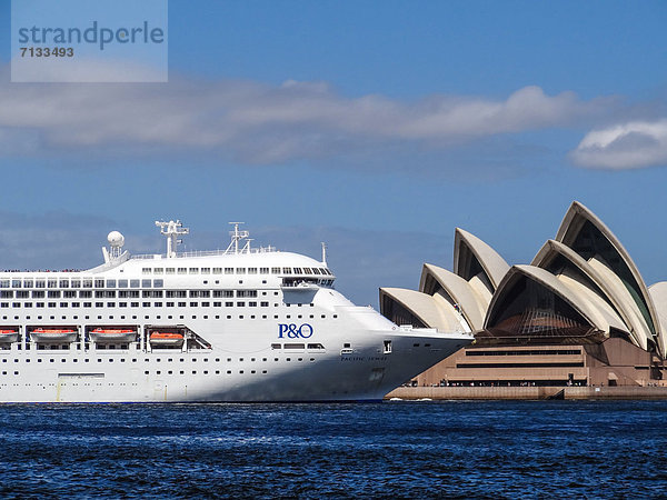 Sehenswürdigkeit Opernhaus Oper Opern Architektur Kreuzfahrtschiff New South Wales Sydney Tourismus
