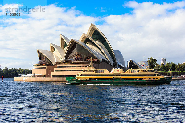 Skyline Skylines Sehenswürdigkeit Opernhaus Oper Opern Großstadt Architektur UNESCO-Welterbe Australien New South Wales Sydney Sydney Harbour Tourismus