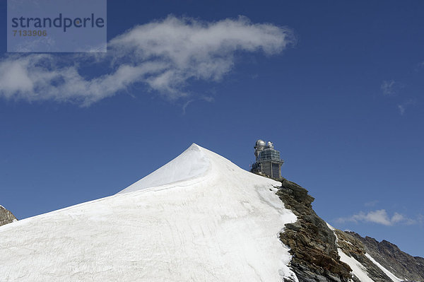 Europa Berner Oberland Kanton Bern Schnee Sphinx Schweiz Tourismus