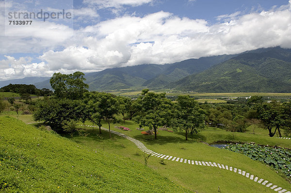 Landschaftlich schön  landschaftlich reizvoll  grün  Tal  Asien  Taiwan