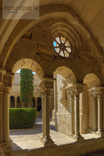 Kreuzgang  Europa  Architektur  Geschichte  Kunst  Religion  innerhalb  Katalonien  Kloster  Spanien