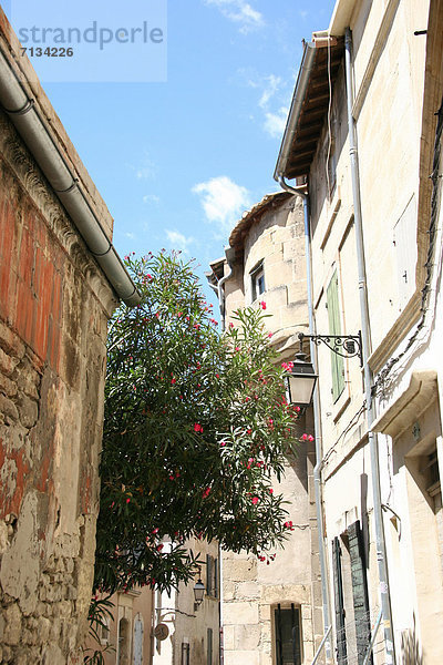 Landstraße Frankreich Europa Wohnhaus Gebäude Altstadt Arles