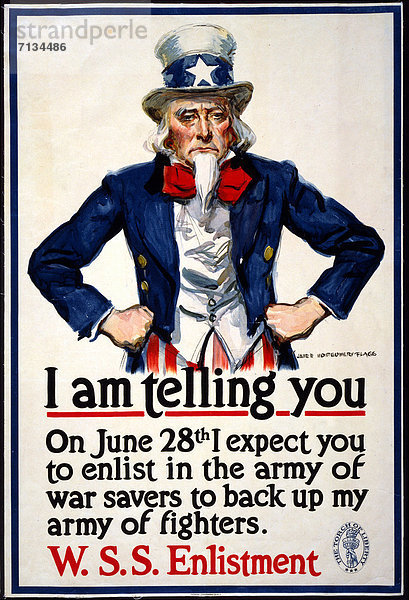 Vereinigte Staaten von Amerika  USA  Poster  amerikanisch  Bewerbung  Uncle Sam