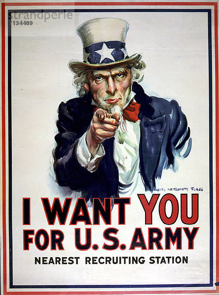 Vereinigte Staaten von Amerika  USA  Poster  amerikanisch  Heer  Bewerbung