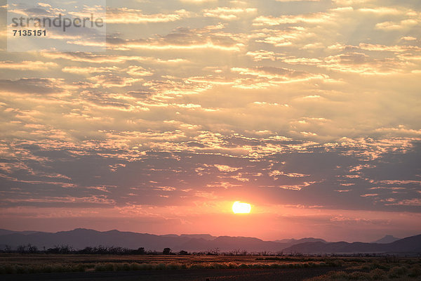 Farbaufnahme  Farbe  Berg  Sonnenuntergang  Silhouette  Landschaft  Sonnenaufgang  Querformat  Namibia  Wiese  Namib  Afrika  Savannah  Sossusvlei