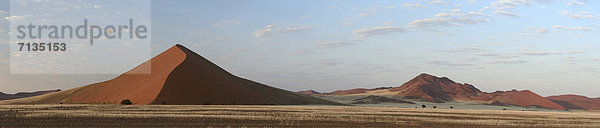Panorama  Sand  rot  Namibia  Düne  Namib  Afrika  Sossusvlei