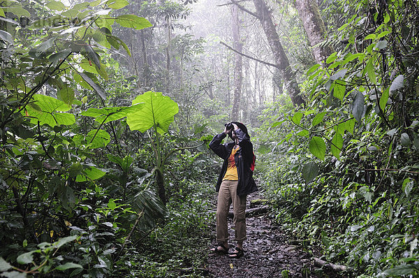 Nationalpark  Frau  Mensch  Wald  wandern  Mittelamerika  Vogelbeobachtung  UNESCO-Welterbe  Regenwald  Panama