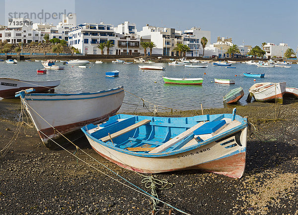 Wasser  Sommer  Großstadt  Boot  Dorf  Schiff  Kanaren  Kanarische Inseln  Arrecife  Lanzarote  Spanien