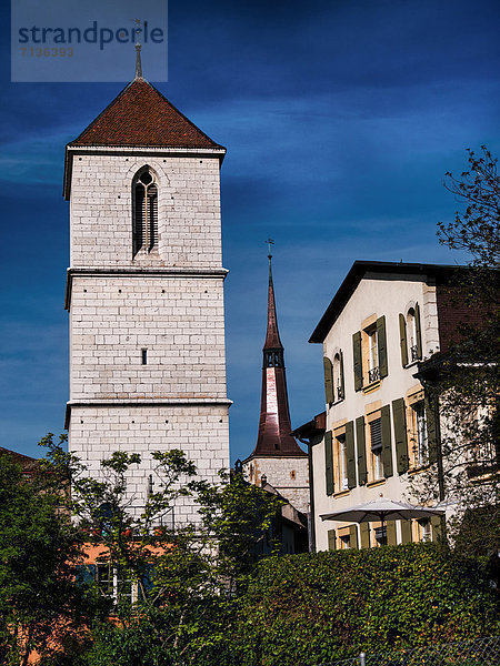 Europa Wand Stadt Großstadt Turm Bern Schweiz