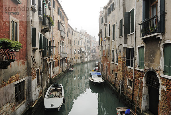 Europa Nebel Venetien Italien