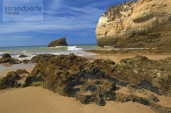 Tres Irmaos  Strand  Portimao  Alvor  Praia dos Tres Irmaos  Algarve  Portugal  Europa