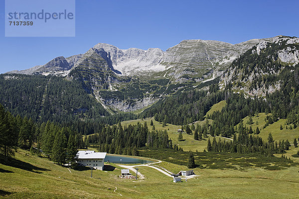 Europa Berg Gebäude Österreich Oberösterreich