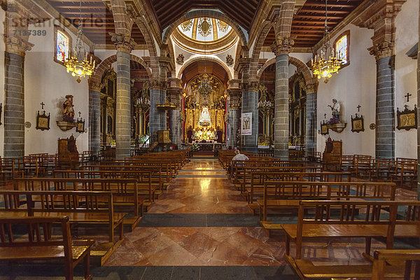 Basilica de Nuestra Senora del Pino  Basilika in Teror  Altstadt von Teror  Gran Canaria  Kanarische Inseln  Spanien  Europa