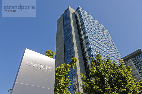 Bürogebäude Herriot's  Bürostadt Niederrad  Frankfurt am Main  Hessen  Deutschland  Europa  ÖffentlicherGrund