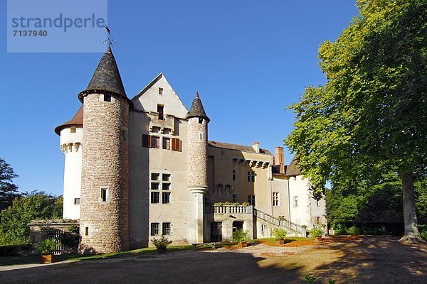 Château d'Aulteribe  Departement Puy-de-Dome  Auvergne  Frankreich  Europa