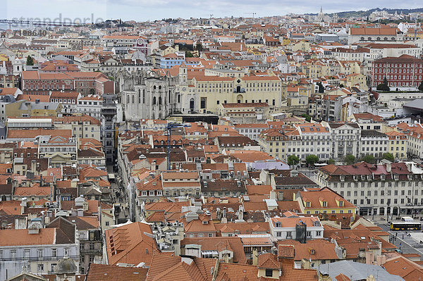 Lissabon Hauptstadt Europa Großstadt Festung Ansicht Portugal