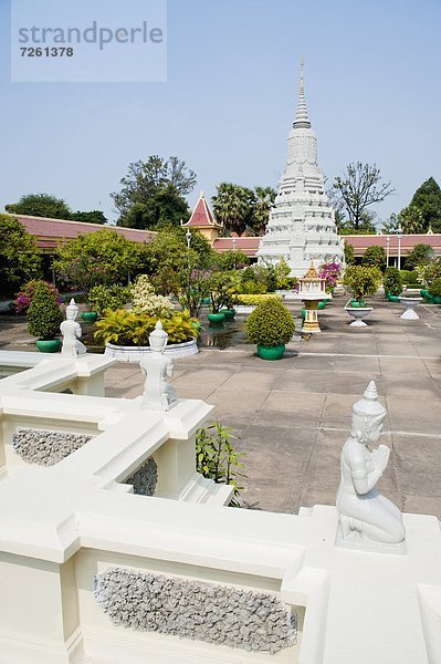 Phnom Penh  Hauptstadt  Silber  König - Monarchie  Südostasien  Vietnam  Asien  Kambodscha  Pagode  Stupa