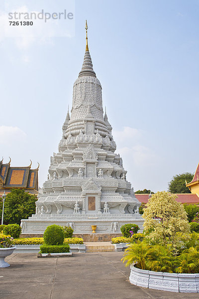 Phnom Penh  Hauptstadt  Silber  König - Monarchie  Südostasien  Vietnam  Asien  Kambodscha  Pagode  Stupa