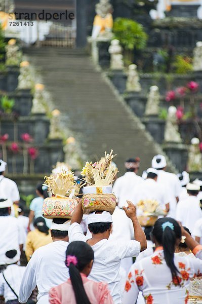 Mensch  Menschen  Religion  Festival  Hinduismus  Südostasien  Asien  Besakih  Indonesien