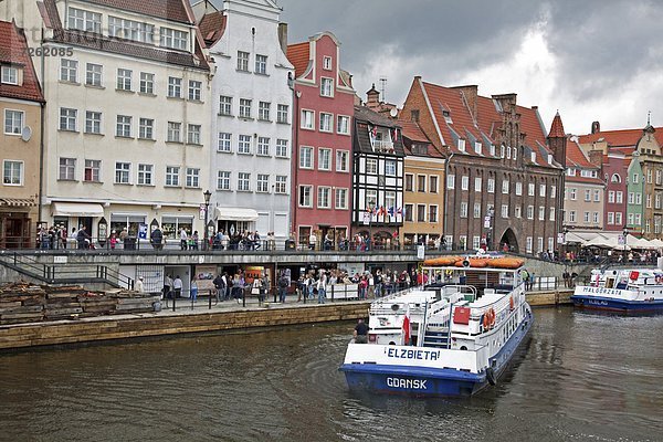 zeigen  Hafen  Europa  Architektur  Fluss  Ansicht  vorwärts  Danzig  alt  Polen