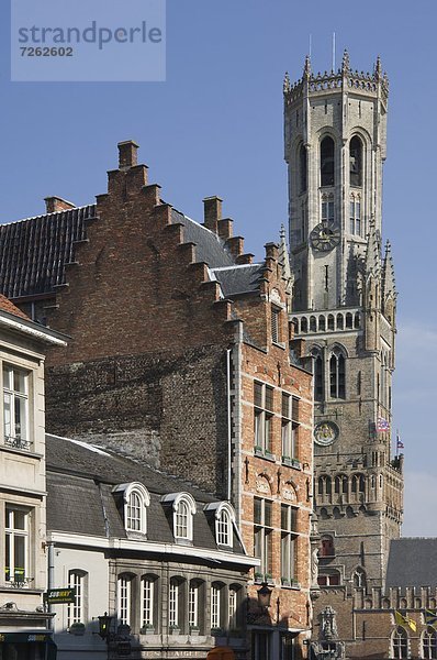 Glockenturm  Europa  UNESCO-Welterbe  Belfried  Belgien  Markt  Platz