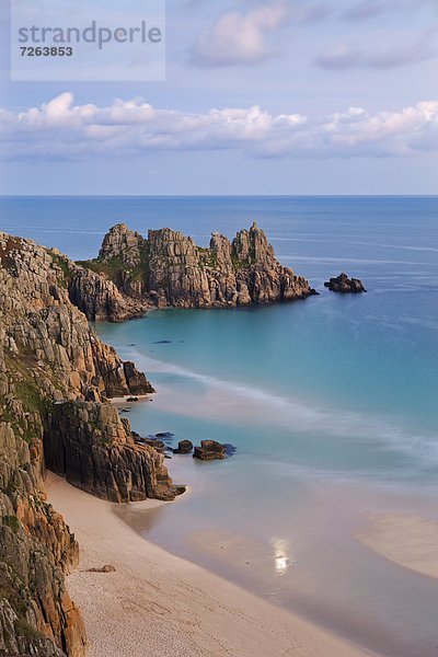 nahe  Felsbrocken  Europa  Strand  Großbritannien  Cornwall  England