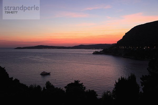 Frankreich Europa Sonnenuntergang Provence - Alpes-Cote d Azur Cote d Azur