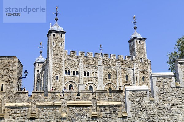 Der Weiße Turm  Turm von London  UNESCO Weltkulturerbe  London  England  Großbritannien  Europa