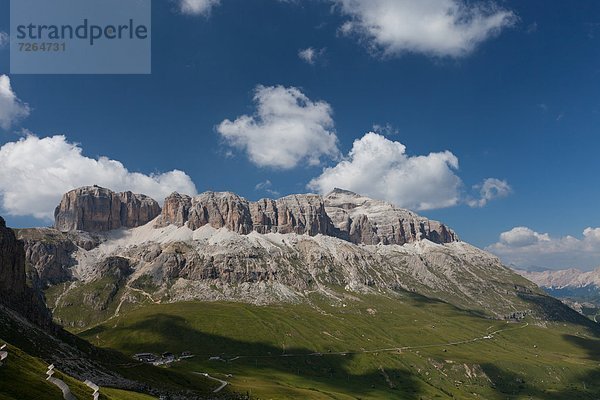 hoch  oben  Europa  wandern  Richtung  Dolomiten  2  Italien