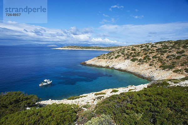 Europa Kykladen Griechenland Griechische Inseln Natürliches Schwimmbad