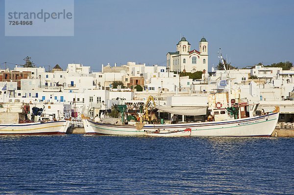 Hafen Europa Kykladen Griechenland Griechische Inseln Naoussa Paros