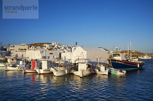 Hafen Europa Kykladen Griechenland Griechische Inseln Naoussa Paros