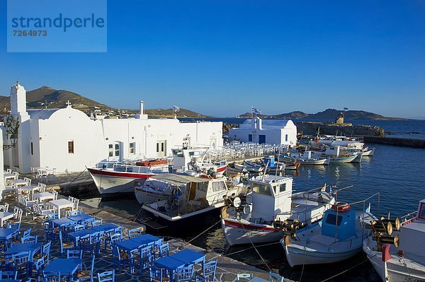 Hafen Europa Kykladen Griechenland Griechische Inseln Naoussa Paros