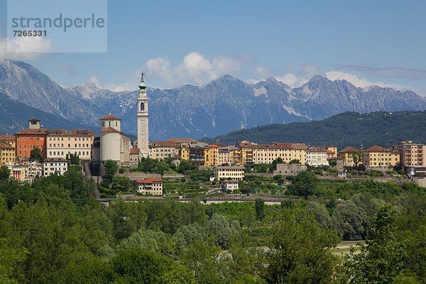 Europa  Stadt  Ansicht  Kathedrale  Venetien  Belluno  Italien