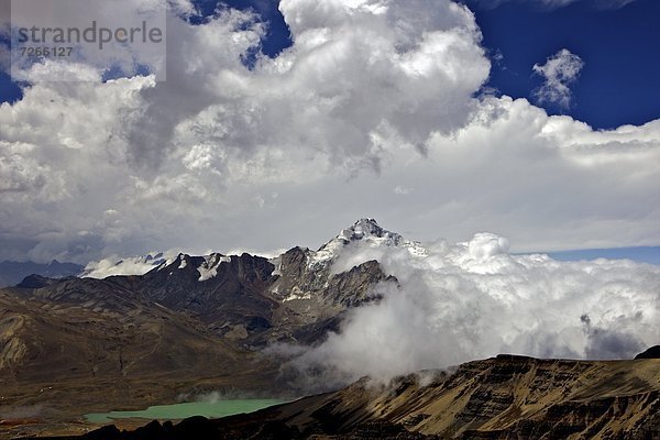 sehen  Berg  Anden  Bolivien  Königskordillere  Cordillera Real  Potosi  Südamerika