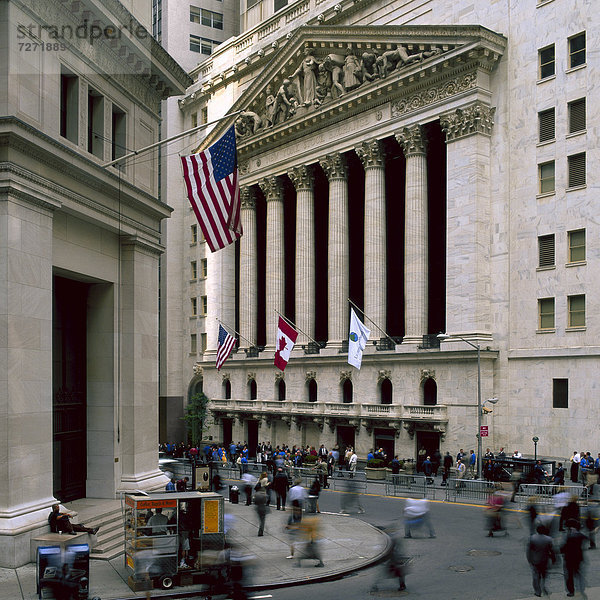 Fassade der New York Stock Exchange  USA